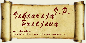 Viktorija Priljeva vizit kartica